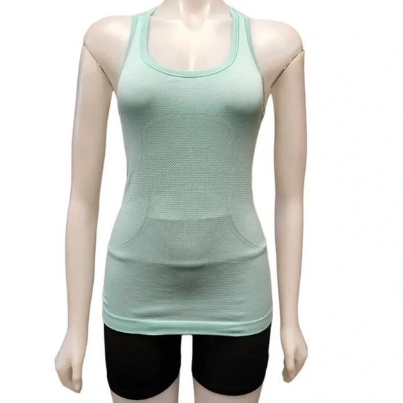 Lululemon Women's Swiftly Tech Racerback Heathered
Blue Green Size 4 - Picture 1 of 8